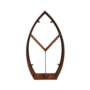 Ivyline, Leaf Arch Sculptural Log Storage Natural Rust