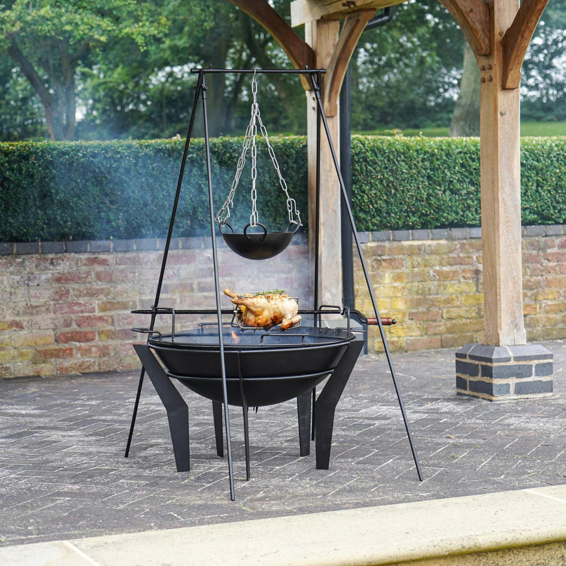 Ivyline, Outdoor Metal Kendal Firebowl on Stand