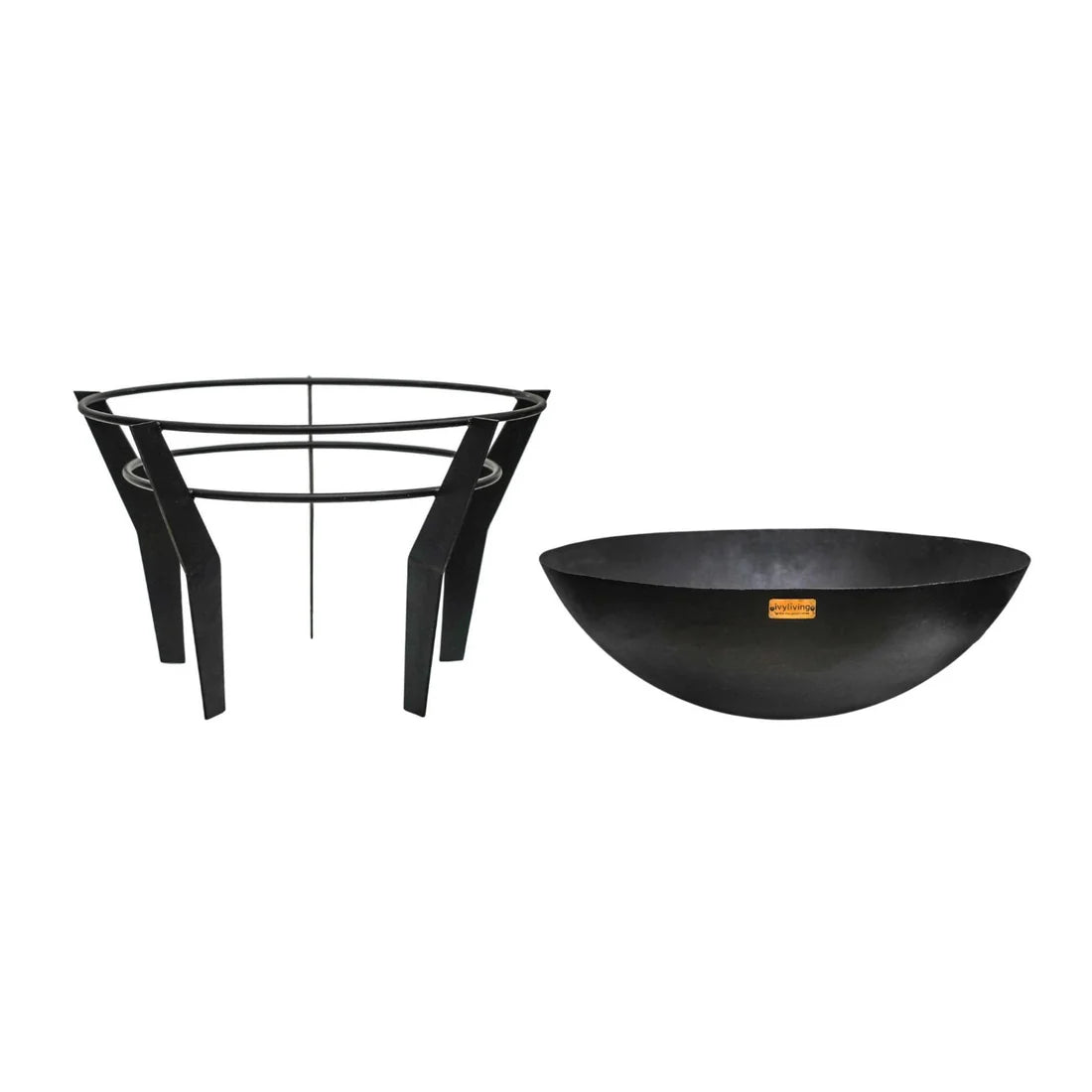 Ivyline, Outdoor Metal Kendal Firebowl on Stand