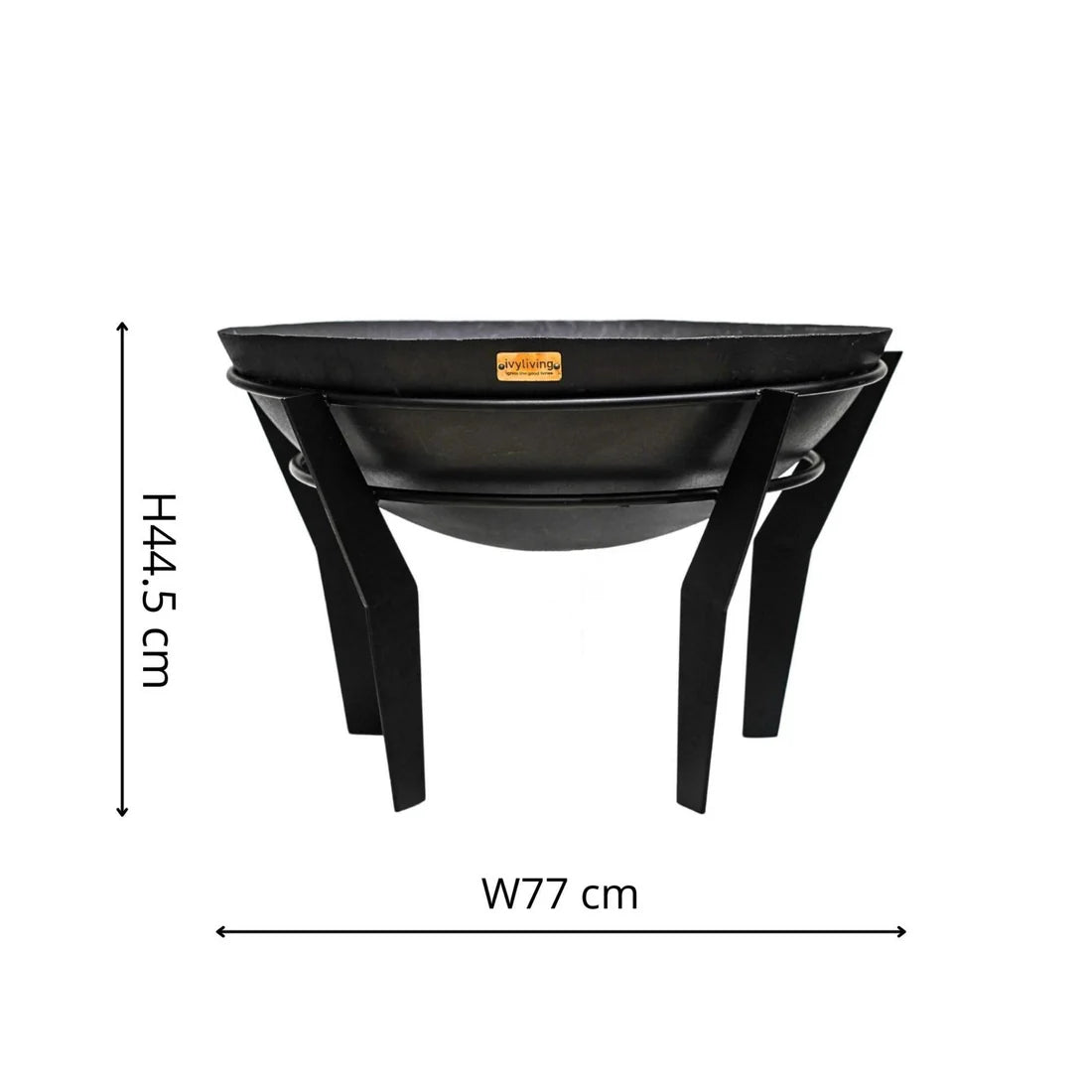 Ivyline, Outdoor Metal Kendal Firebowl on Stand