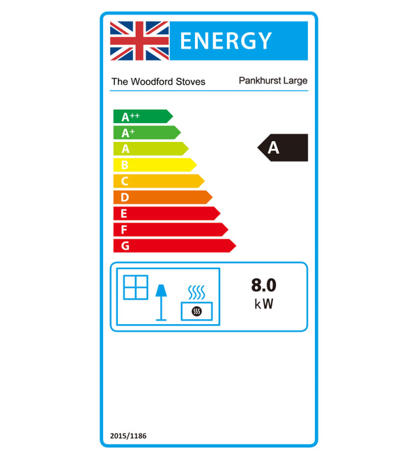 Woodford Pankhurst 8kW Wood Burning Ecodesign Stove