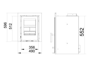 Woodford Lovell C400 Inset Stove