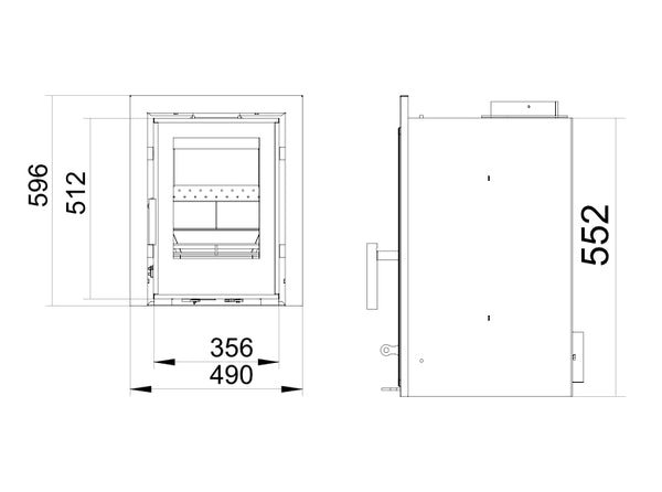 Woodford Lovell C400 Inset Stove