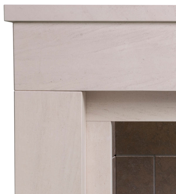 Woodford Portuguese Limestone Sutton Fireplace Surround