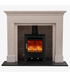 Woodford Portuguese Limestone Attwood Fireplace Surround