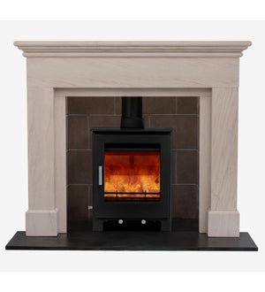 Woodford Portuguese Limestone Attwood Fireplace Surround