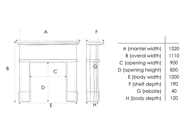 Woodford Portuguese Limestone Attwood Fireplace Surround