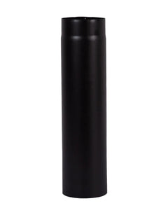 Matt Black Straight Stove Pipe, 5” Inch | Carron