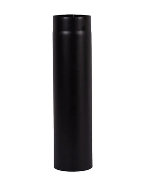 Matt Black Straight Stove Pipe, 5” Inch | Carron
