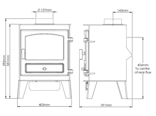 Woodford Stockport 4 Natural Gas Stove