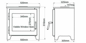 Saltfire ST3 Wood Burning Ecodesign Stove