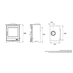 Henley Stoves, Elcombe 5kW - Multi-Fuel (Eco & DEFRA)