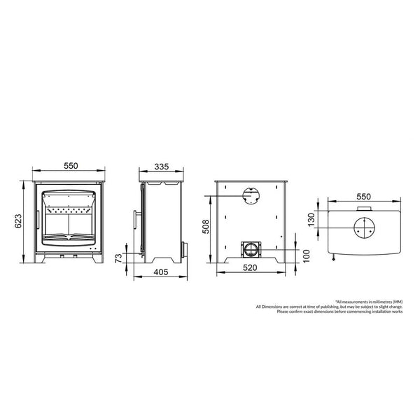 Henley Stoves, Willow 6.5kW Multi-Fuel (Eco)