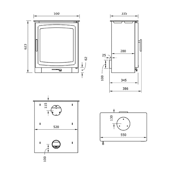 Henley Burnbright 5kW Stove | DEFRA Approved Eco Heater