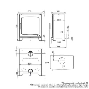 Hazelwood 5kW Wood Burning Stove | Cool Heat Solution