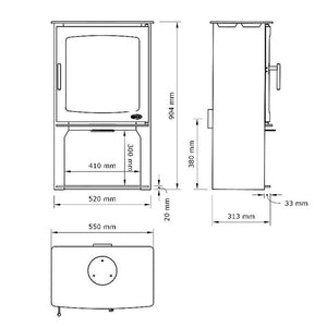 Hazelwood 5kW Wood Burning Stove | Cool Heat Solution