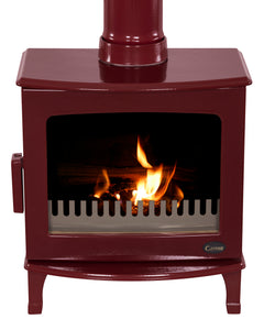 Carron ECO Stove 5kW - Red Enamel