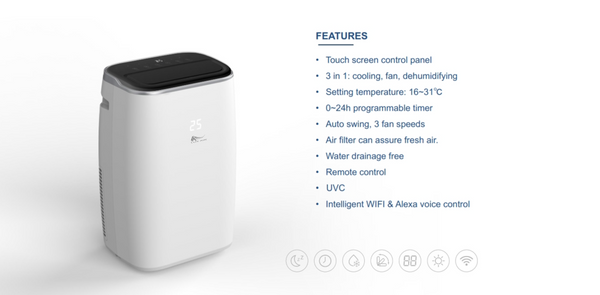 Air Conditioning Centre, KYR-35GW/LUX 12000BTU Portable Air Conditioner & Heat Pump