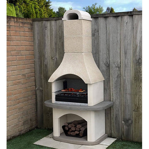 Woodford Verona Masonry Barbecue with Side Table