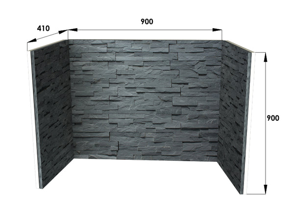 Woodford Riven Fireplace Chamber