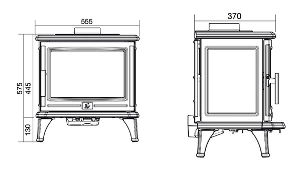 ACR Rowandale 5kW Multifuel Stove – Traditional Cast Iron Wood Burner
