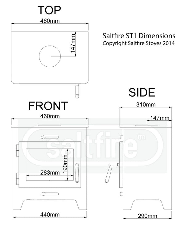 Saltfire ST1 Eco Wood-Burning Stove