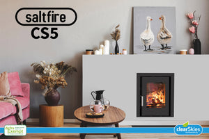 Saltfire CS5 Inset Stove | 5kW Multi-Fuel Fireplace Heater