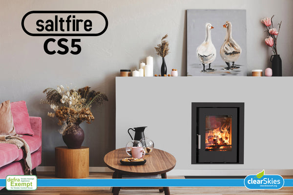 Saltfire CS5 Inset Stove | 5kW Multi-Fuel Fireplace Heater