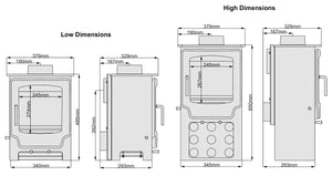 Saltfire Scout 4.3kW Stove | Compact EcoDesign Multi-Fuel