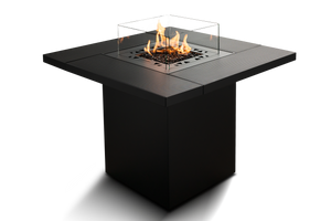 Planika Square Table Gas Fire Pit with Attachable Table