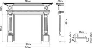 Ashleigh Wooden Fireplace Surround | Carron