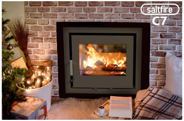 Saltfire CS7 Inset Stove | 7kW Multi-Fuel Cassette Heater