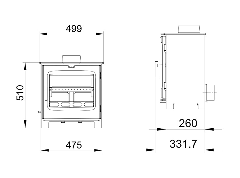 Woodford Chadwick Wood Burning / Multifuel Ecodesign Stove