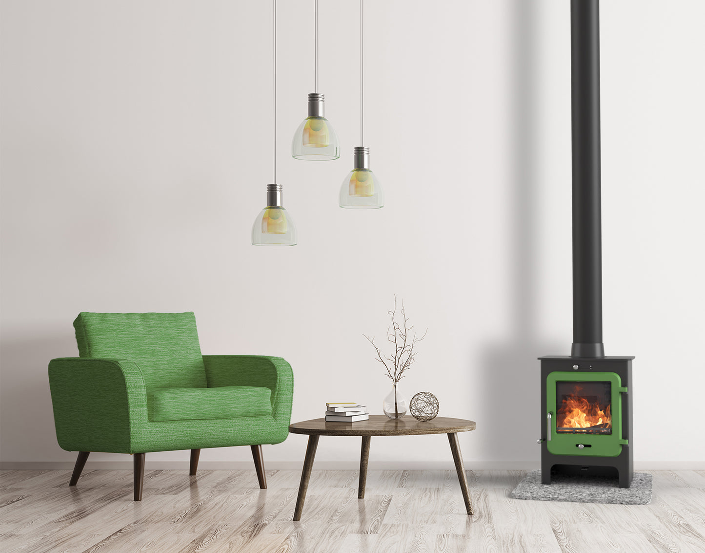 Ekol Clarity 5kW Wood Burning / Multifuel Ecodesign Stove (with painted door option)