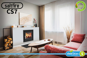Saltfire CS7 Inset Stove | 7kW Multi-Fuel Cassette Heater