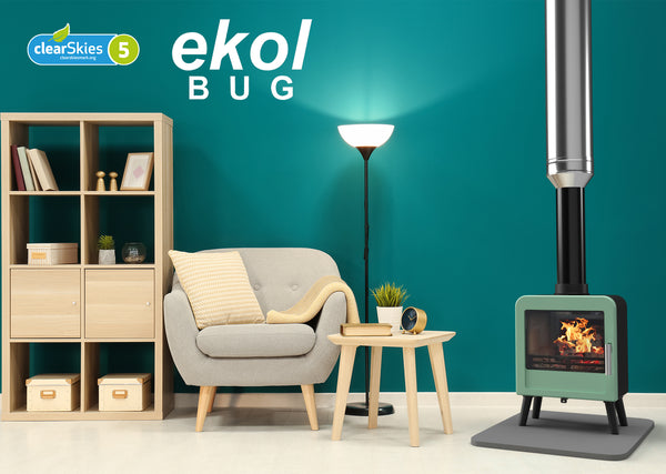 Ekol Bug (with painted door option)  Multi Fuel / Wood Burning Stove