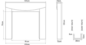 Hardwick Wooden Fireplace Surround | Carron