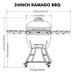 Henley Stoves, Kamado 24 Ceramic BBQ
