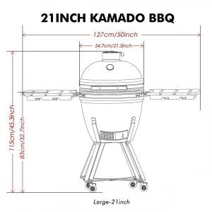 Henley Stoves, Kamado 21 Ceramic BBQ