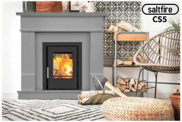 Saltfire CS5 Inset Stove | 5kW Multi-Fuel Fireplace Heater