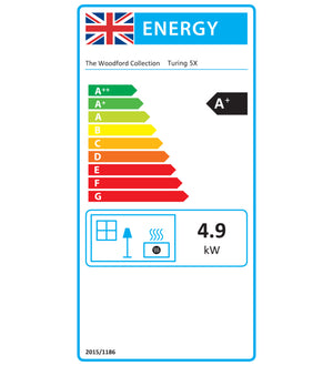 Woodford Turing 5X Wood Burning / Multifuel Ecodesign