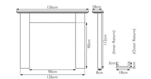 Wexford Wooden Fireplace Surround | Carron